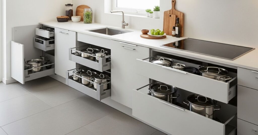 Hidden Storage Solutions for a Clutter-Free Kitchen