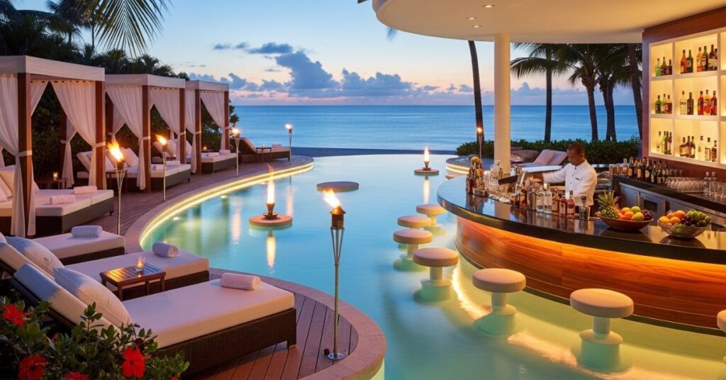 High-End Resort Style Pool Bar