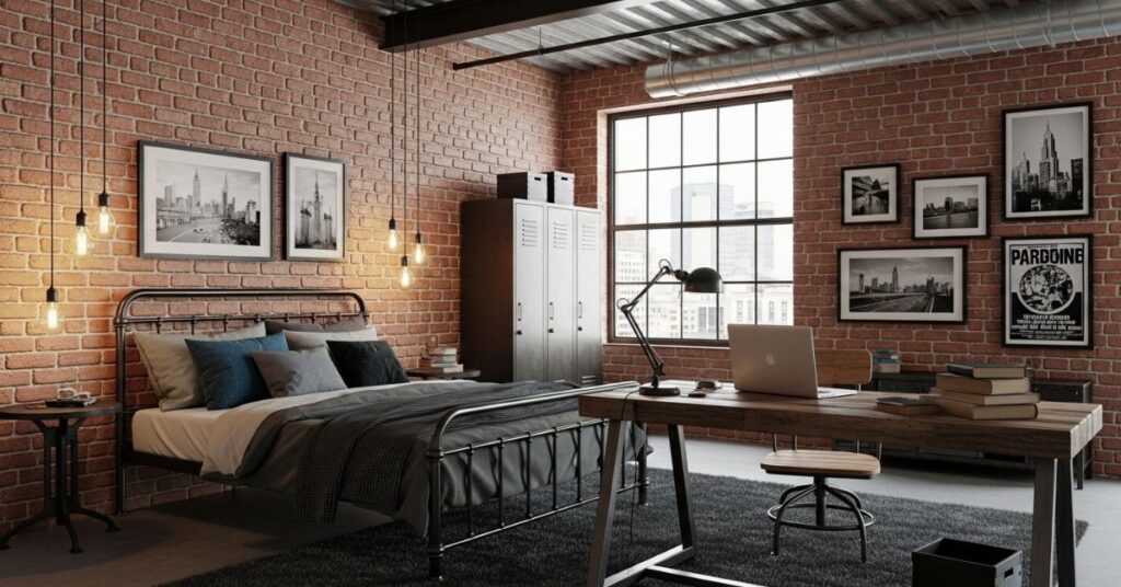 Industrial Style Teen Bedroom