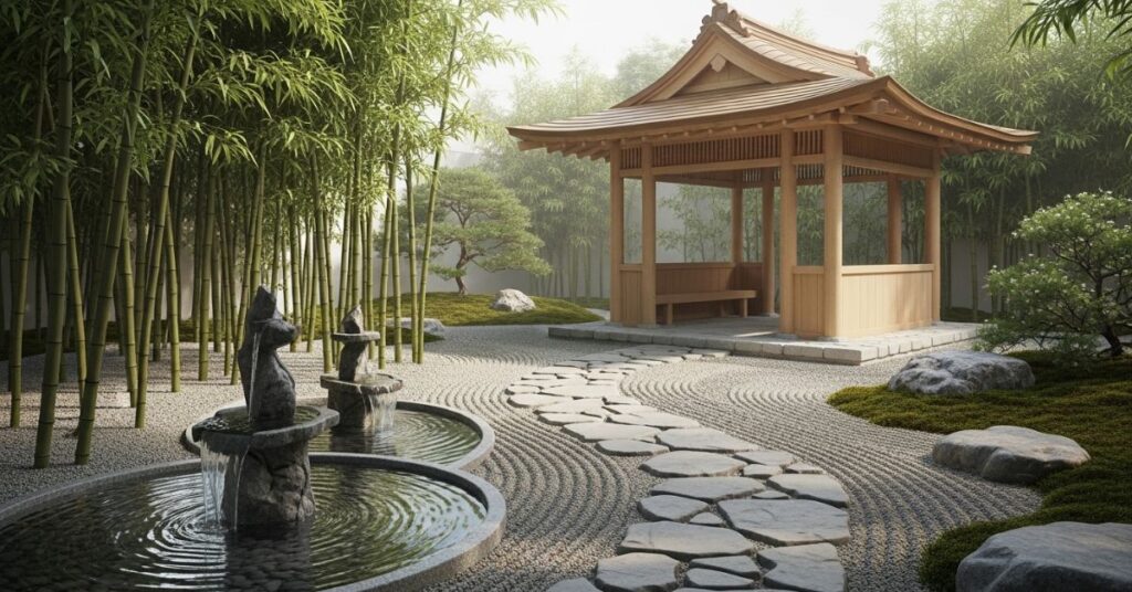 Japanese Zen Style Gazebo