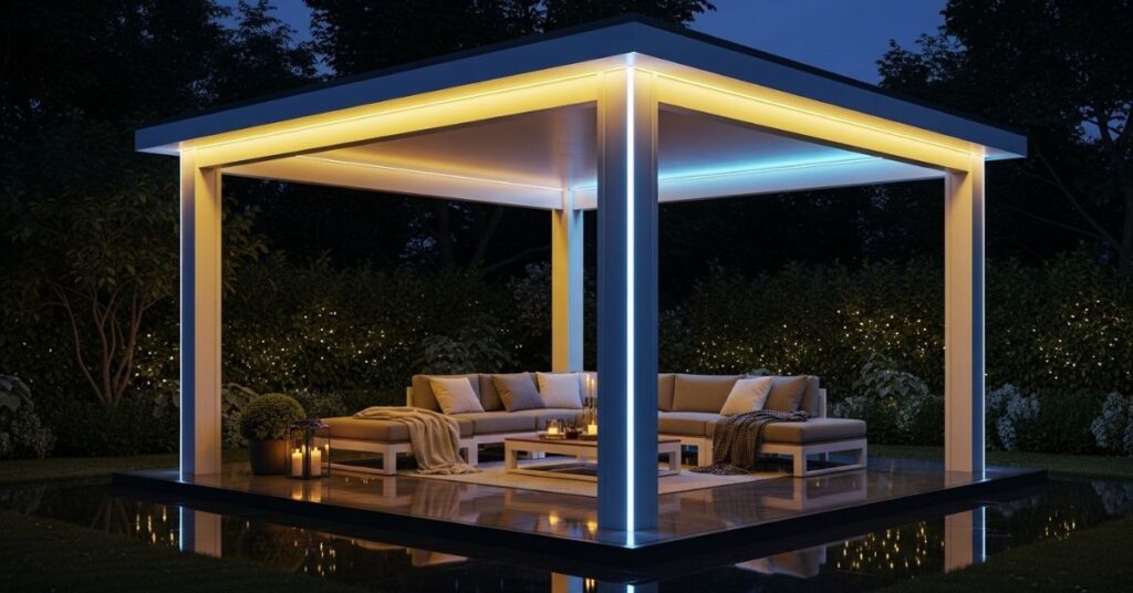 LED-Lit Night Ambience Gazebo