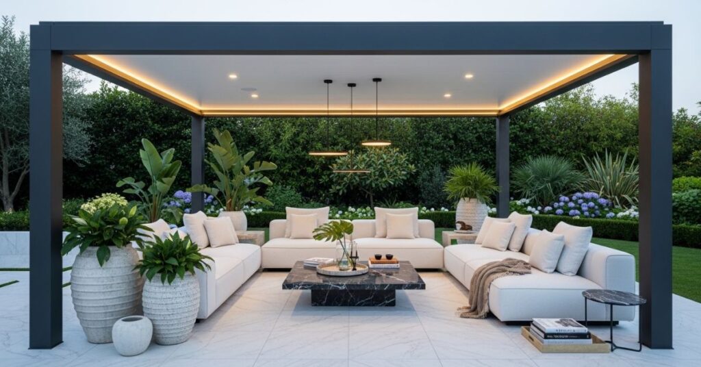 Luxury Outdoor Living Room Gazebo