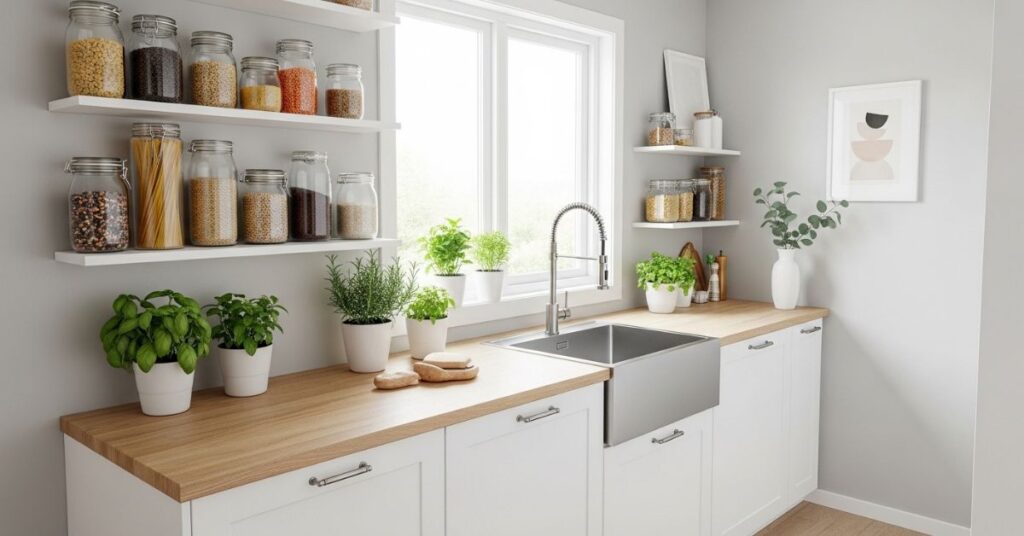 Maximize Vertical Space With Floating Shelves