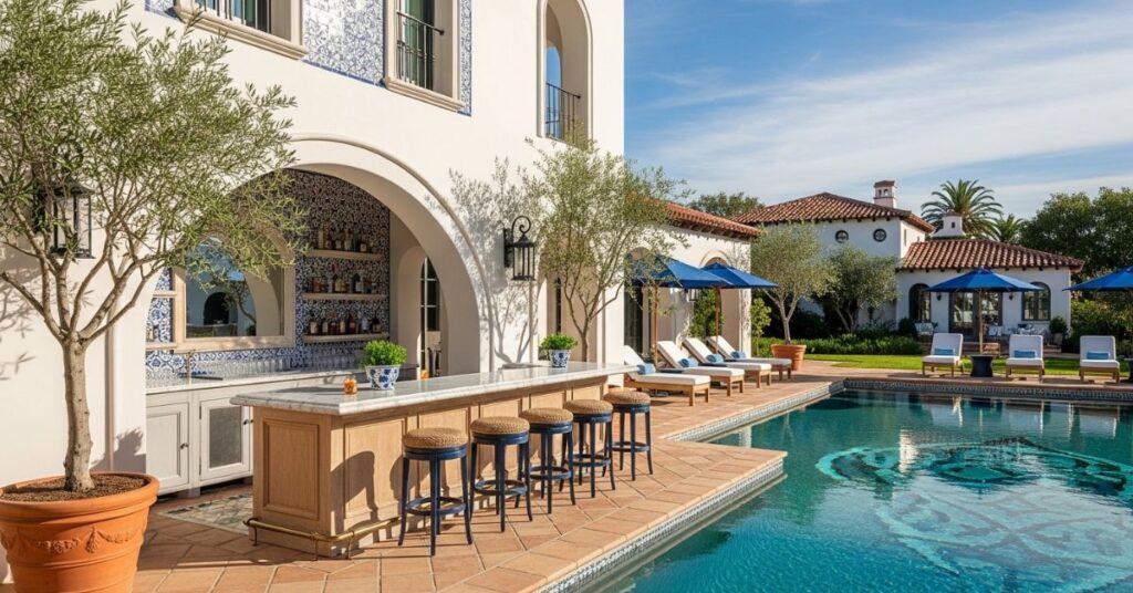Mediterranean Style Pool Bar