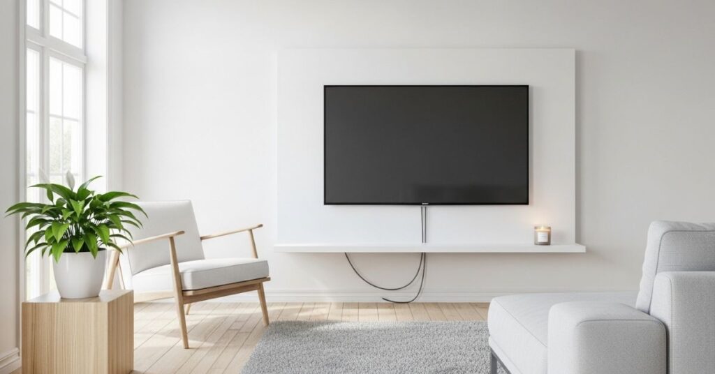 Minimalist Floating TV Wall Design