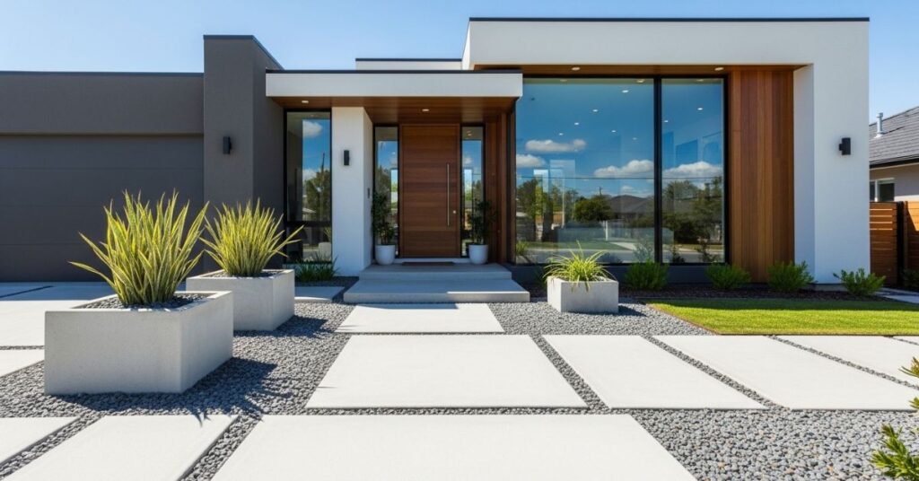 Minimalist Modern Front Yard Design