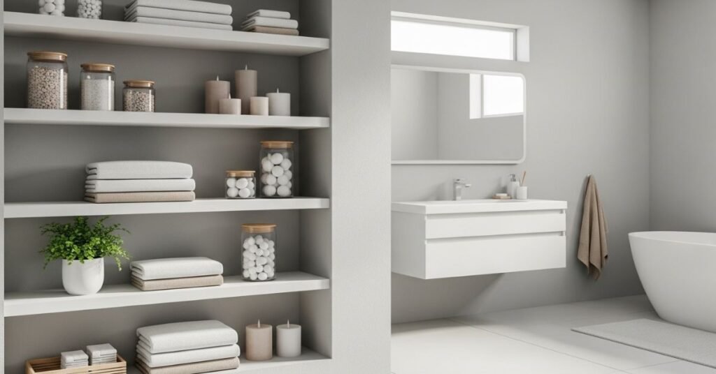 Minimalist Open Shelf Styling