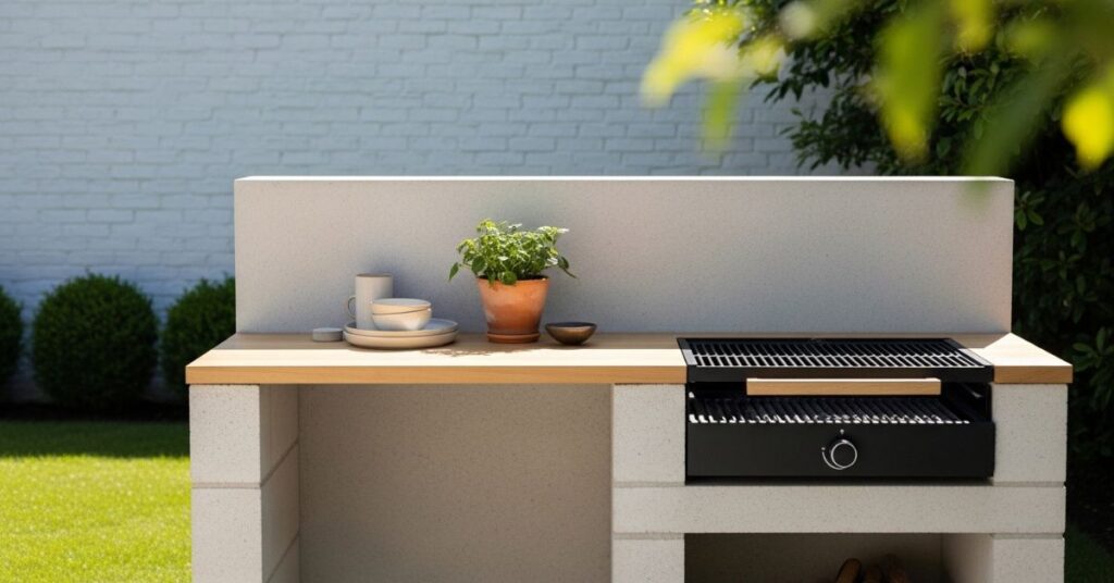 Minimalist Outdoor Kitchen Setup