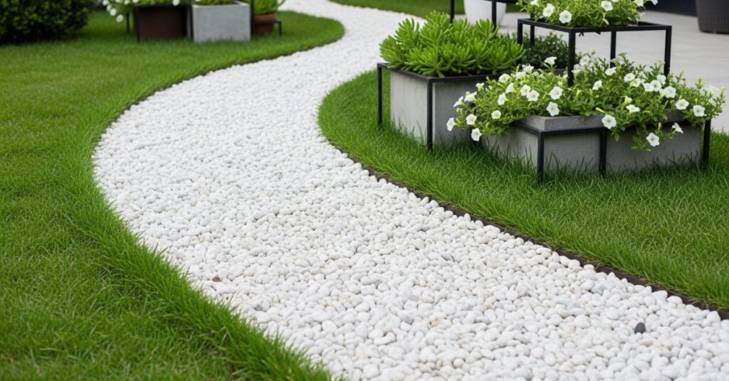 Minimalist Pebble Paths