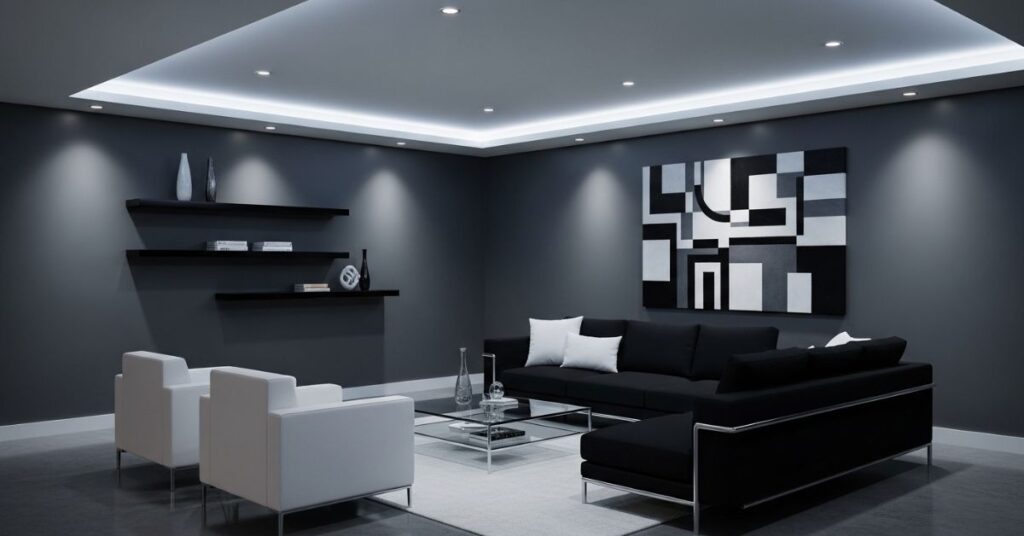 Modern Basement Living Room Design Ideas