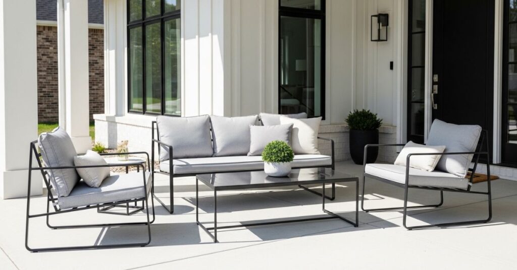 Modern Metal Frame Seating for a Sleek Look