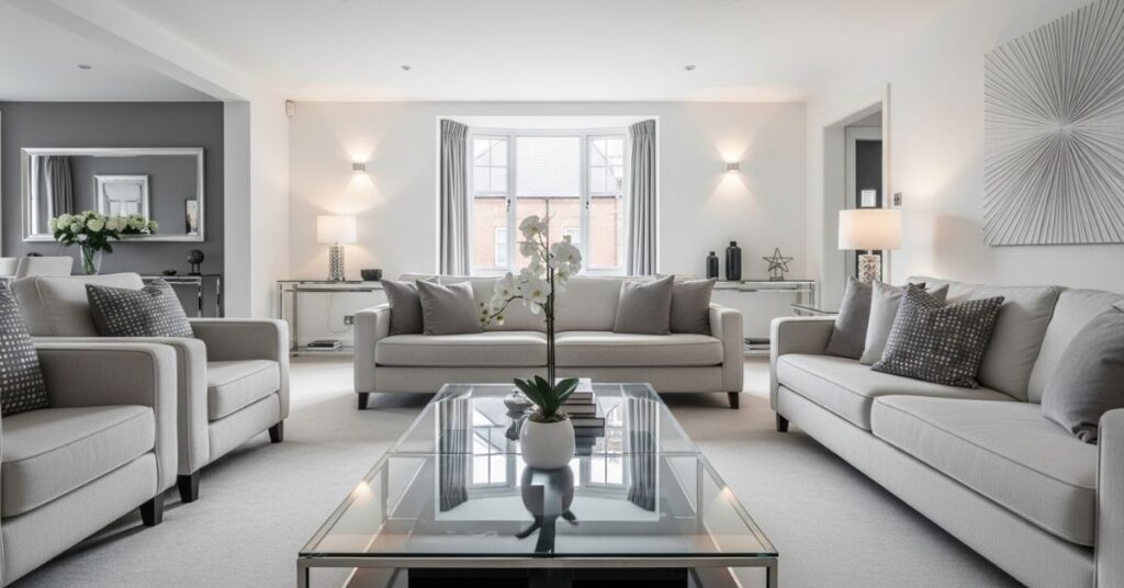 Modern Neutral Living Room with Clean Lines