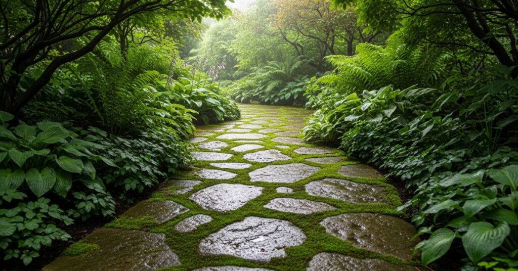 Moss-Covered Stone Path