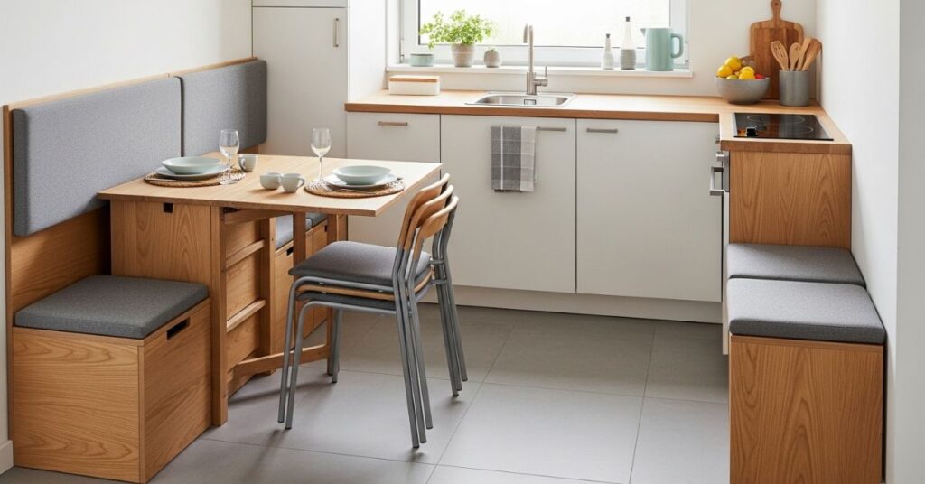 Multipurpose Furniture for Tiny Kitchens
