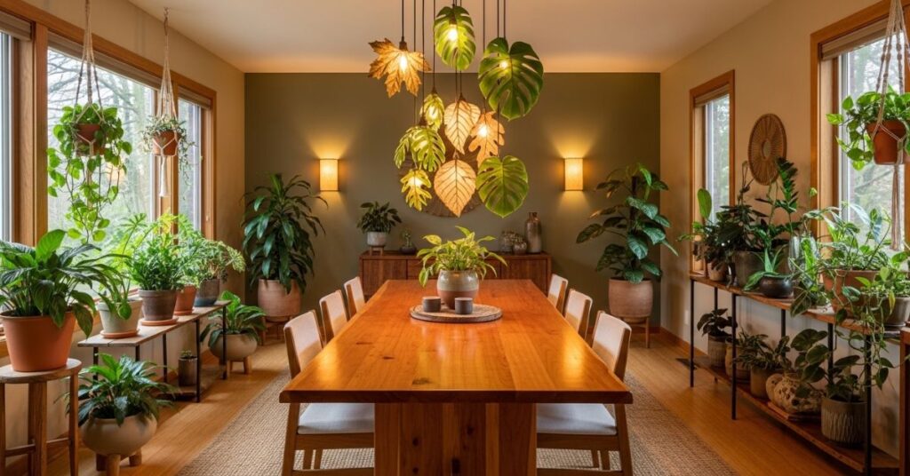 Nature-Inspired Dining Room Lighting Designs