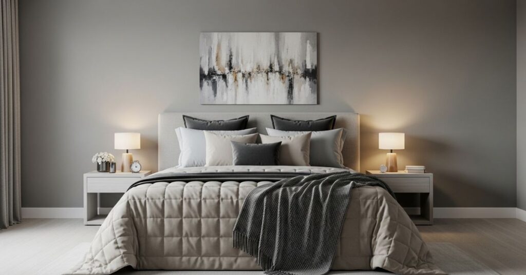 Neutral Gray Bedrooms for Couples