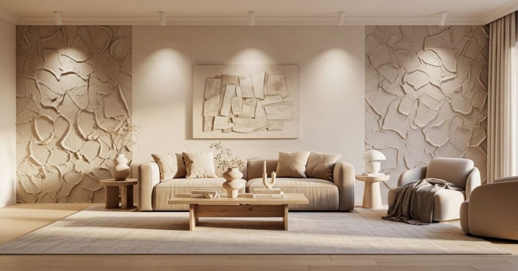 Neutral Living Room with Natural Decor