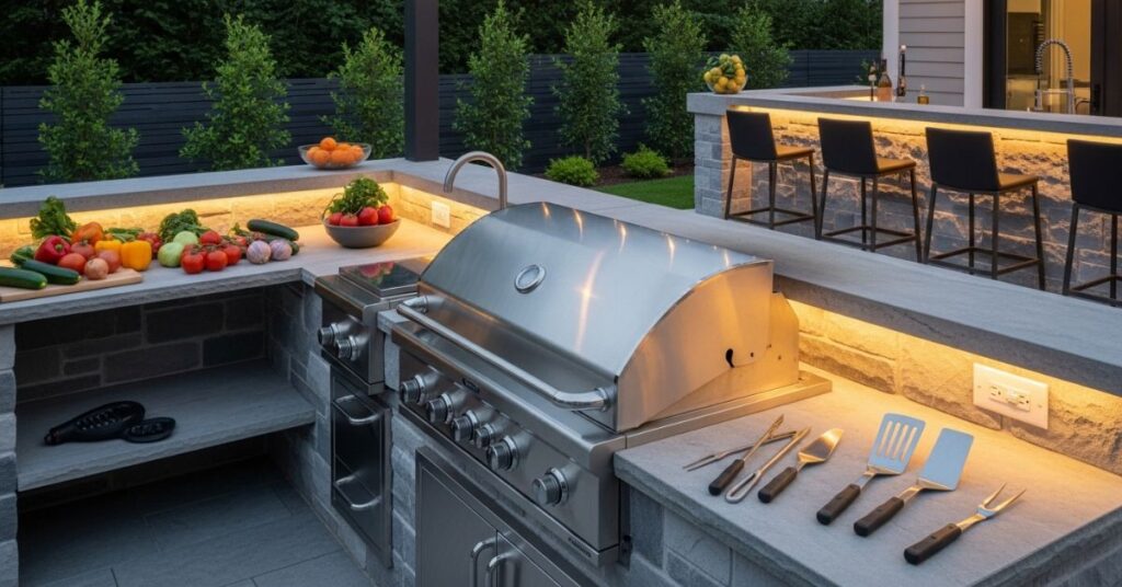 Outdoor Kitchen and Grill Zone