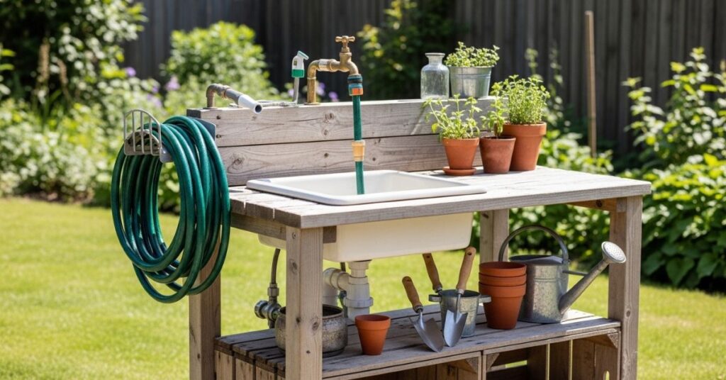 Outdoor Sink Station on a Budget