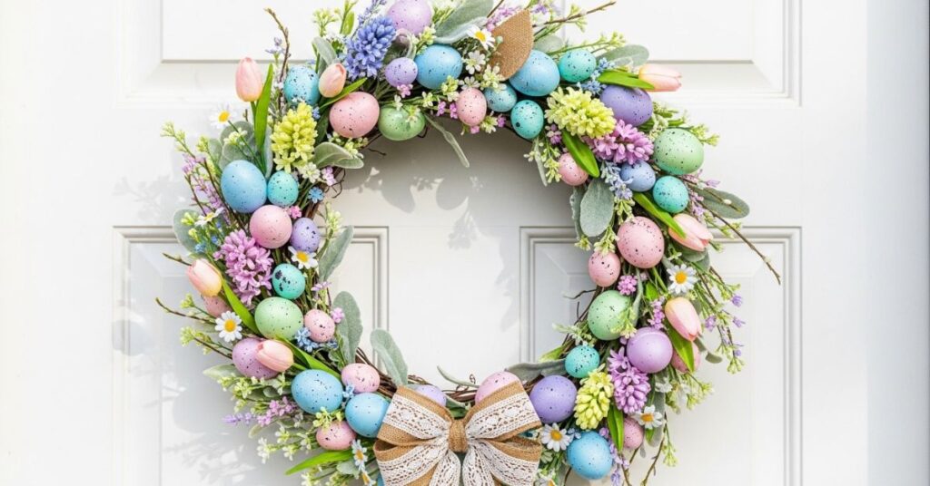 Pastel Egg Easter Spring Wreath