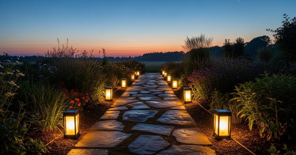 Pathways with Solar Lights