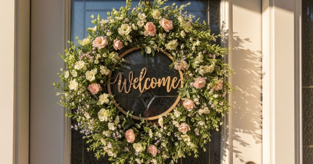 Personalized Name Spring Door Wreath