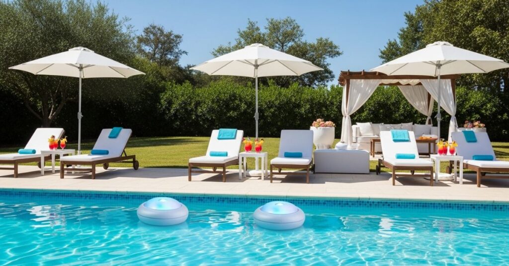 Poolside Entertaining Setup