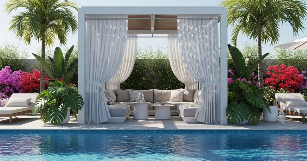 Poolside Lounge Gazebo