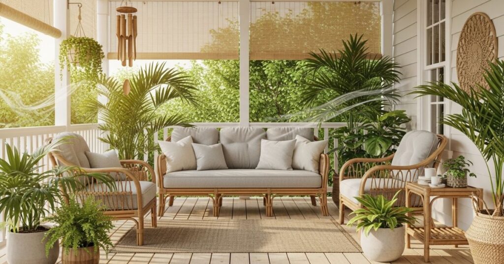 Rattan Furniture Set for a Tropical Feel
