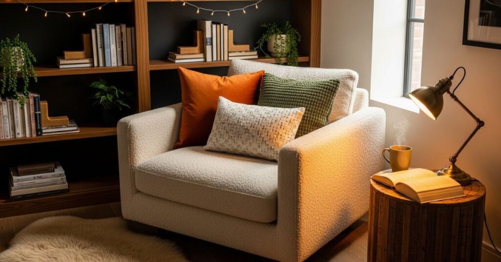 Reading Nooks with Fairy Lights