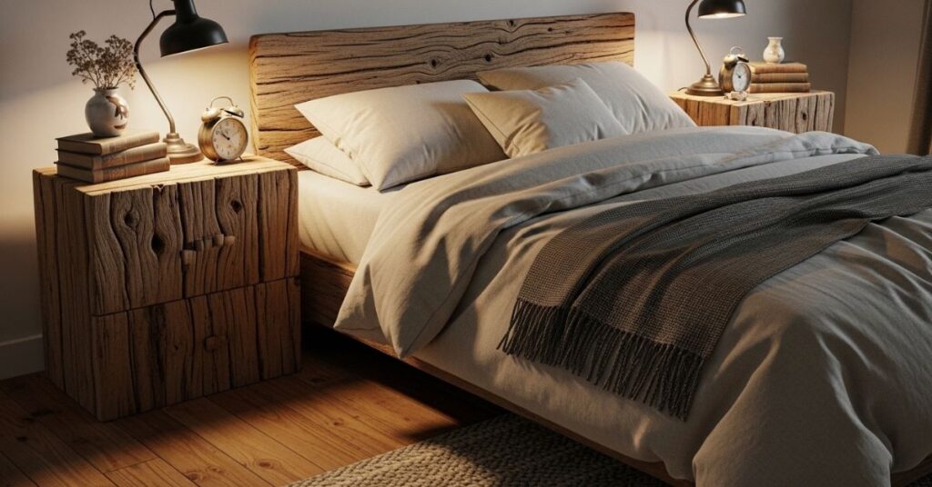 Reclaimed Wood Nightstands with Character