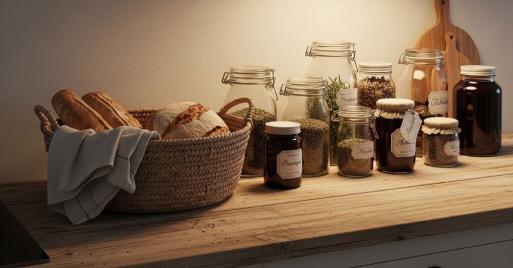 Rustic Farmhouse Countertop Charm