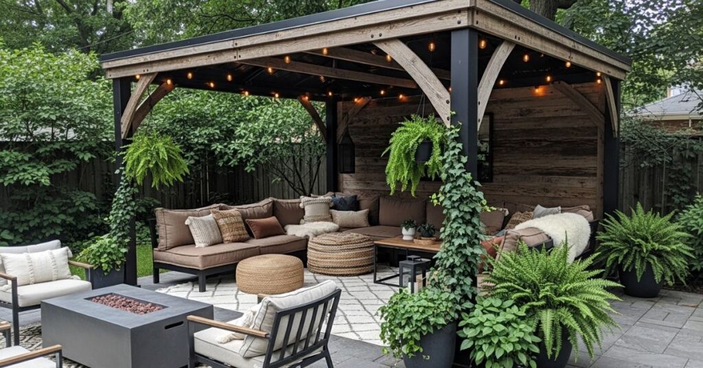 Rustic Modern Blend Gazebo