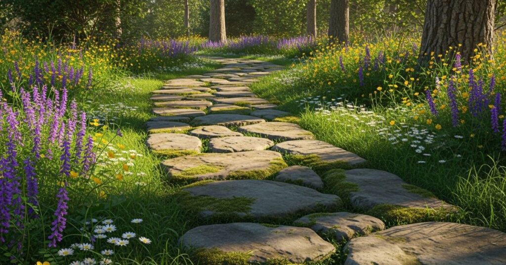 Rustic Stone Garden Path