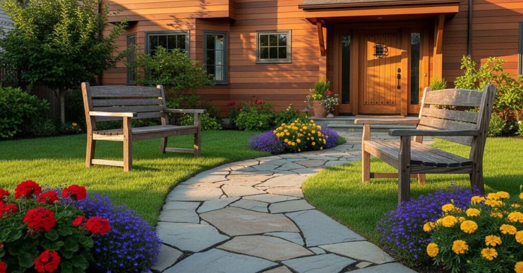 Rustic Stone Walkways and Accents