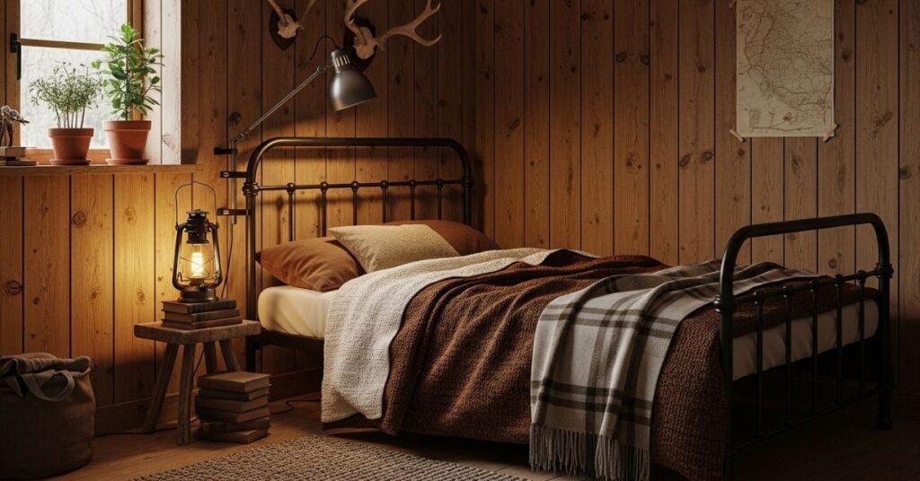 Rustic Wood Theme Bedroom