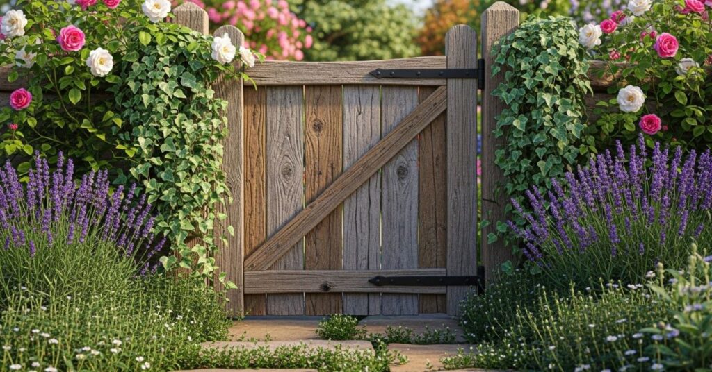 Rustic Wooden Gate Design