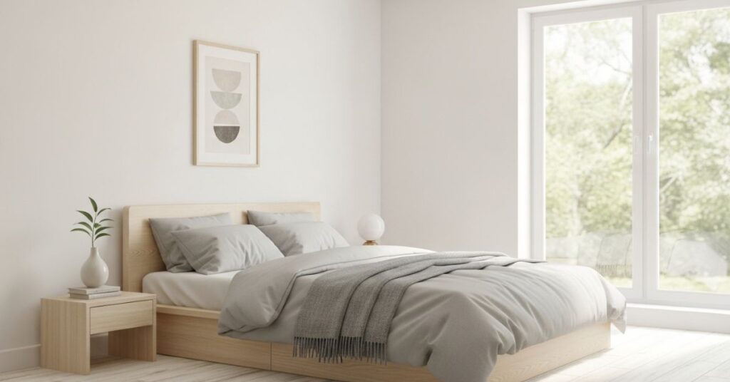 Scandinavian Style Bedroom for Simple Elegance