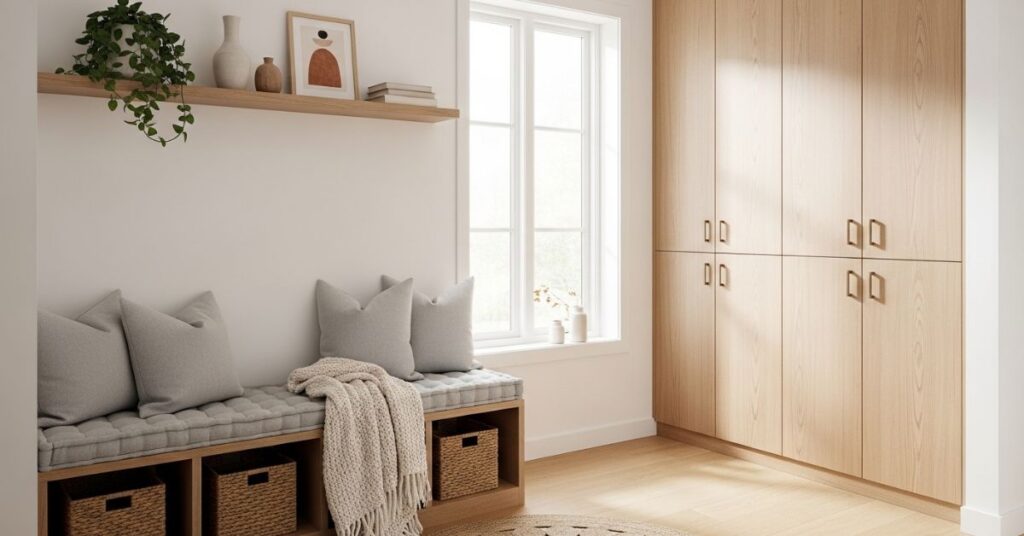 Scandinavian Style Mudroom Lockers