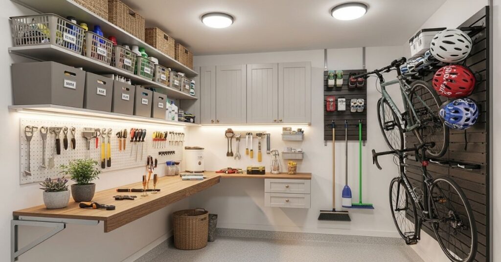 Small Garage Space-Saving Layout