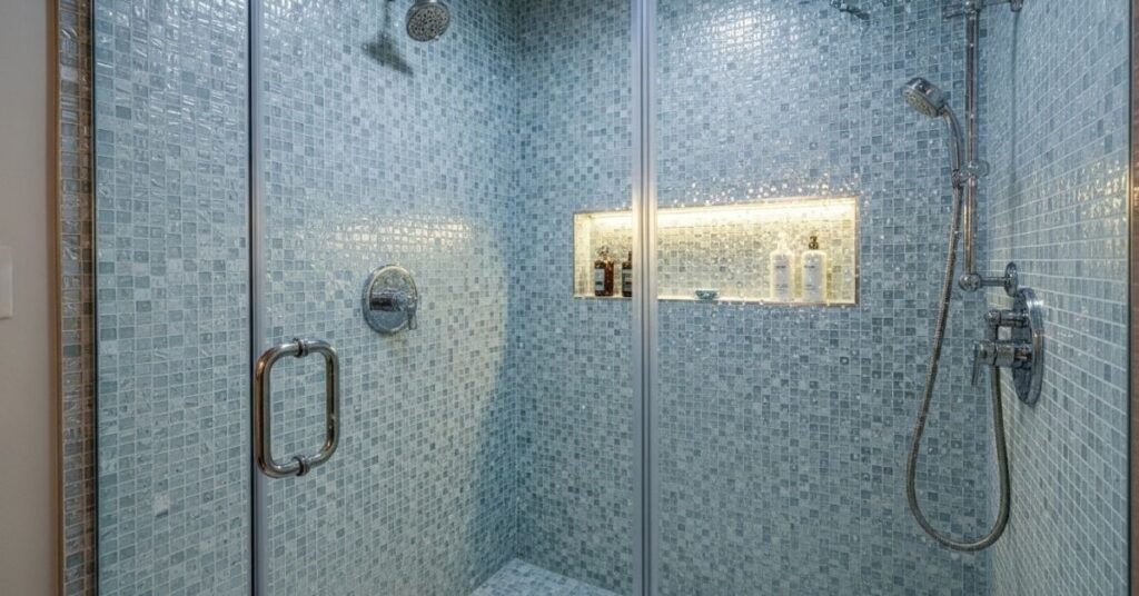 Small Mosaic Shower Tile Ideas for Detailed Design
