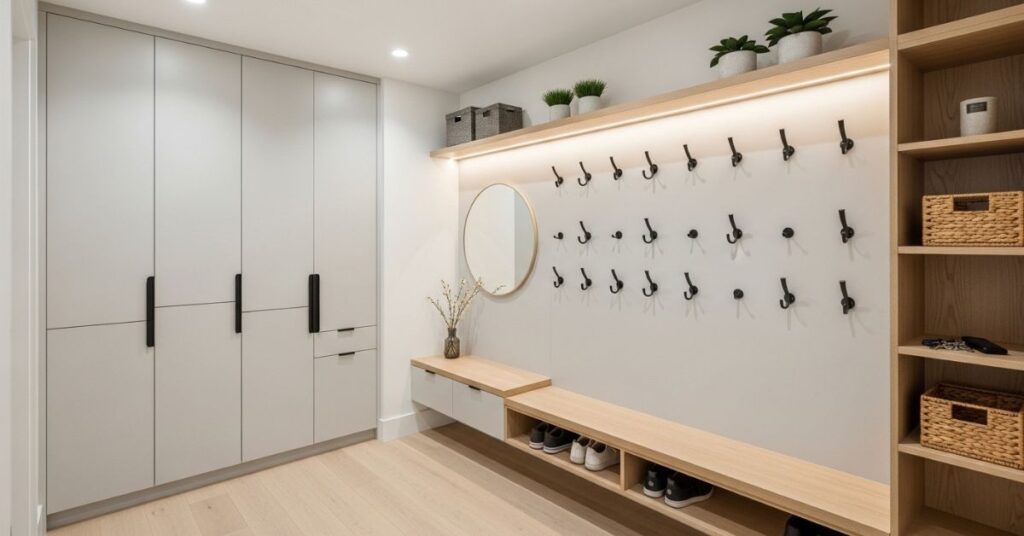 Small Space Mudroom Lockers for Apartments