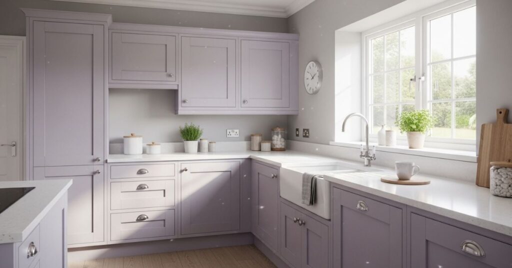 Soft Lavender and Gray Subtle Touches