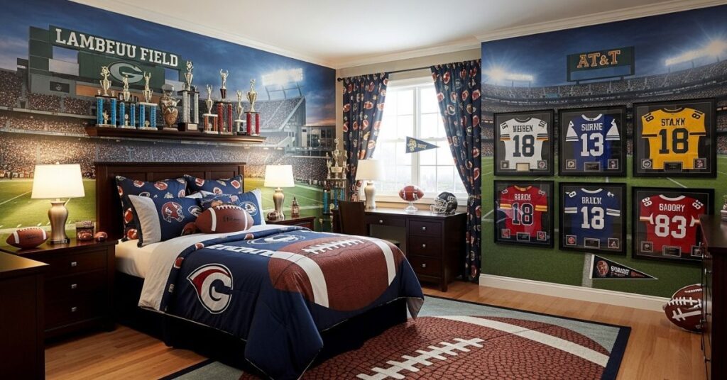 Sports-Themed Teen Boy Bedroom