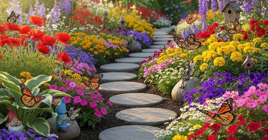 Stepping Stones Through a Flower Garden