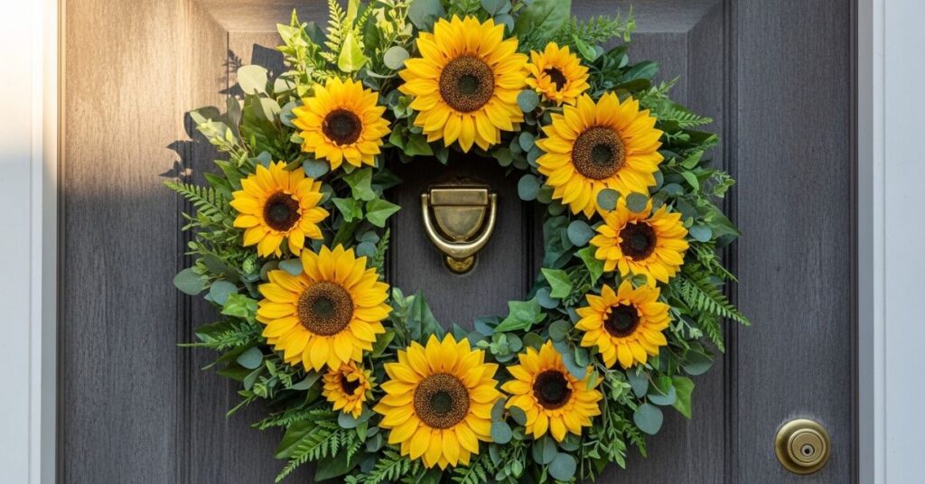 Sunflower Spring Transition Wreath