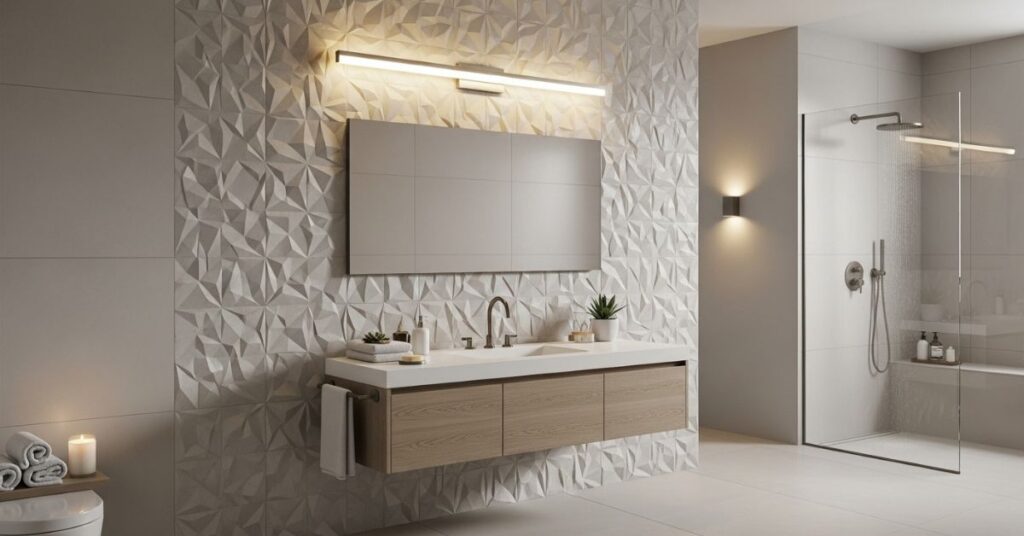Textured Tiles for Depth and Visual Interest