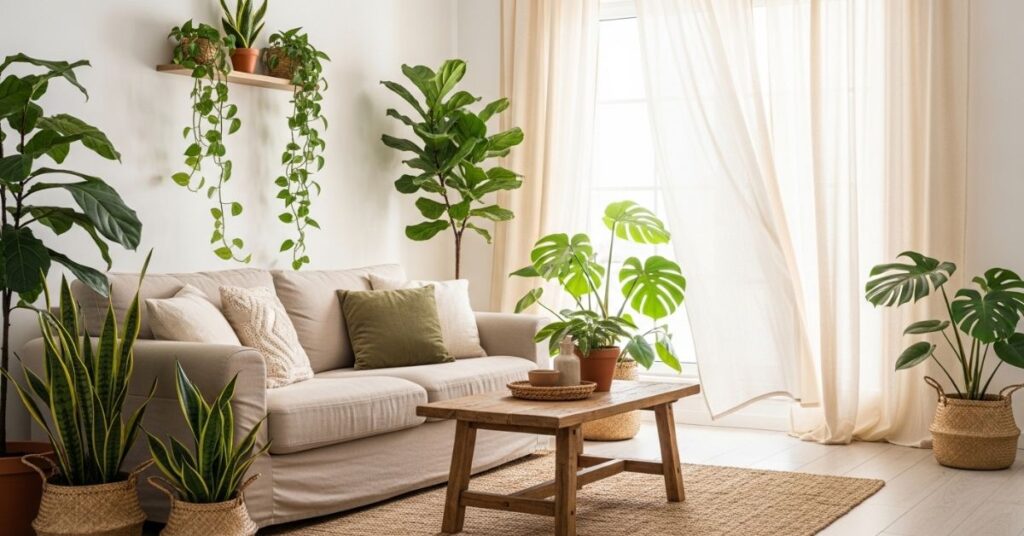 Textured Wall Designs for Neutral Living Rooms