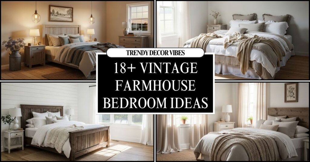 Vintage Farmhouse Bedroom Ideas For Rustic Home Glow