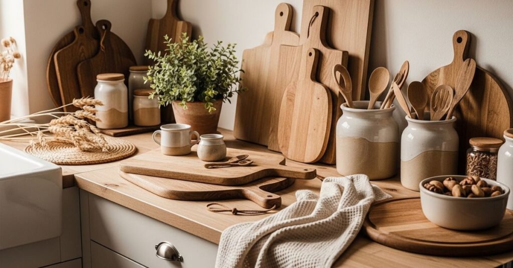 Warm Wooden Accents for a Cozy Kitchen